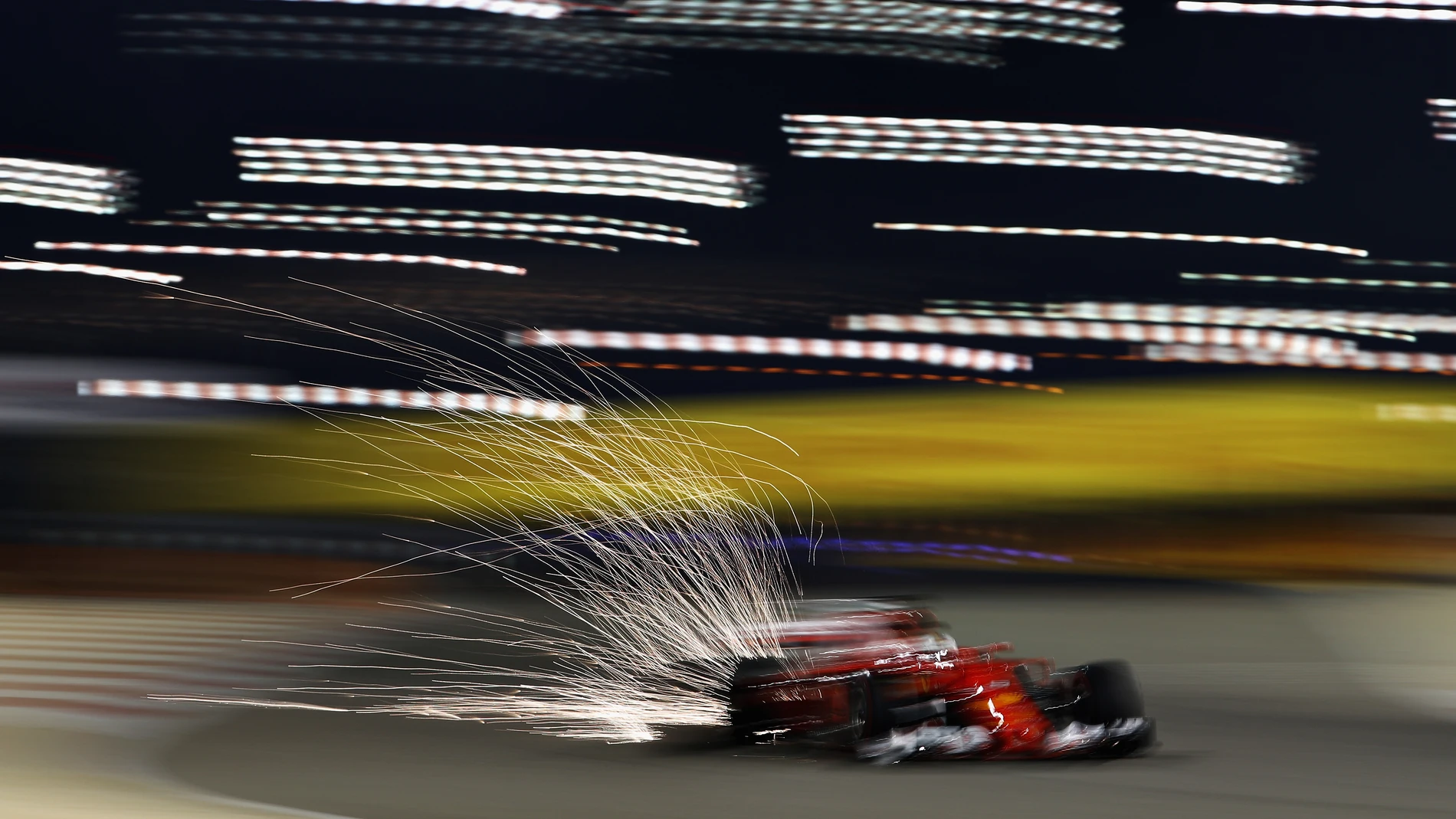 Sebastian Vettel, durante los Libres 2 del GP de Baréin