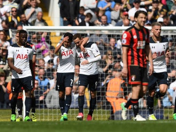 Janssen celebra su gol ante el Bournemouth