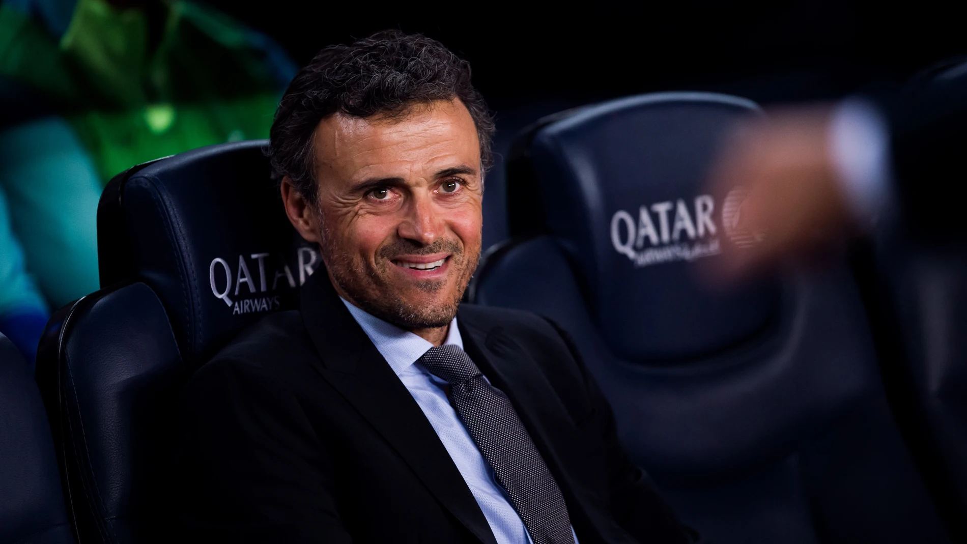 Luis Enrique, en el banquillo del Camp Nou Luis Enrique, en el banquillo del Camp Nou