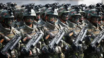 Desfile militar del Día del Sol en Corea del Norte Desfile militar del Día del Sol en Corea del Norte