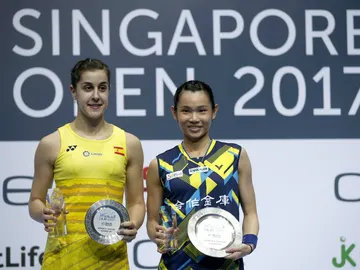 Carolina Marín, en Singapur Carolina Marín, en Singapur