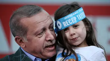 Erdogan durante un acto de campaña Erdogan durante un acto de campaña