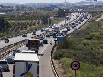 Tráfico lento en las carreteras