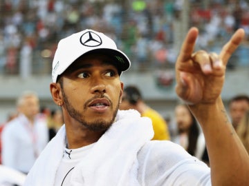 Lewis Hamilton, en Baréin