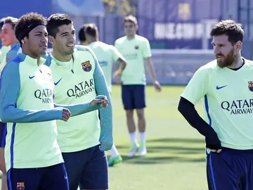 Neymar, Suárez y Messi Neymar, Suárez y Messi