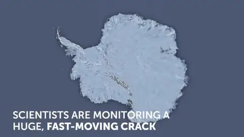 Frame 1.393447 de: Científicos advierten de que un iceberg del tamaño de la isla de Mallorca está a punto de formarse en la Antártida Frame 1.393447 de: Científicos advierten de que un iceberg del tamaño de la isla de Mallorca está a punto de formarse en la Antártida