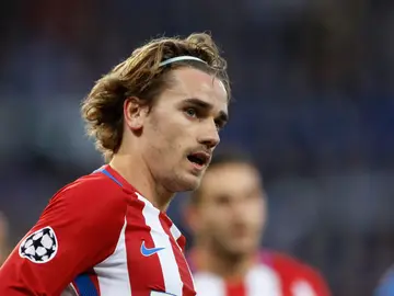 Griezmann, durante un partido de Champions con el Atlético de Madrid Griezmann, durante un partido de Champions con el Atlético de Madrid