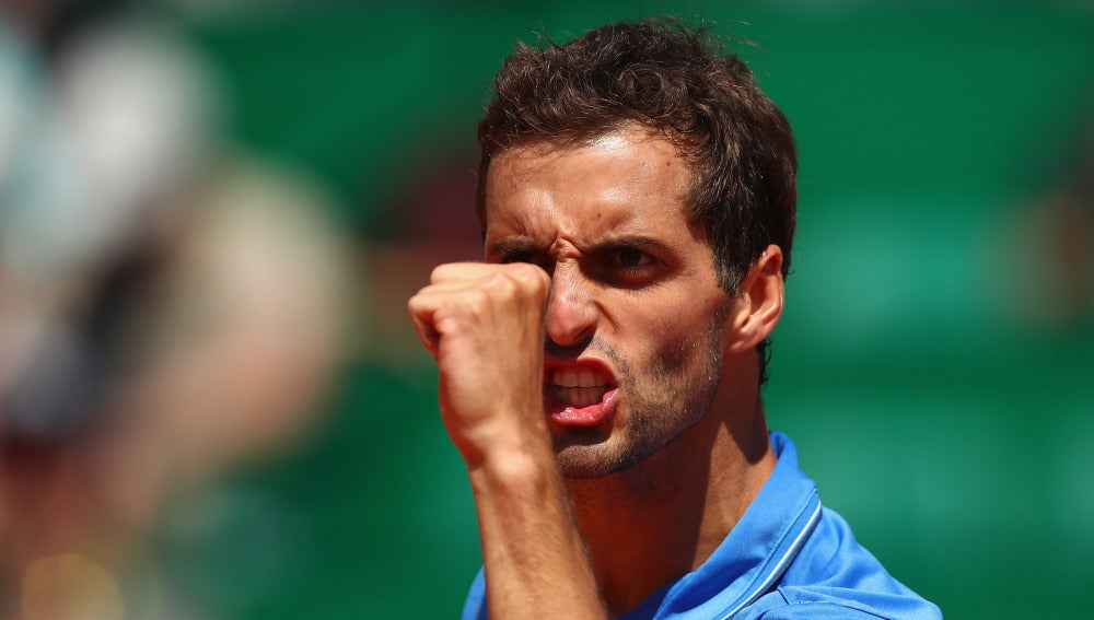 Albert Ramos celebra su pase a la final de Montecarlo