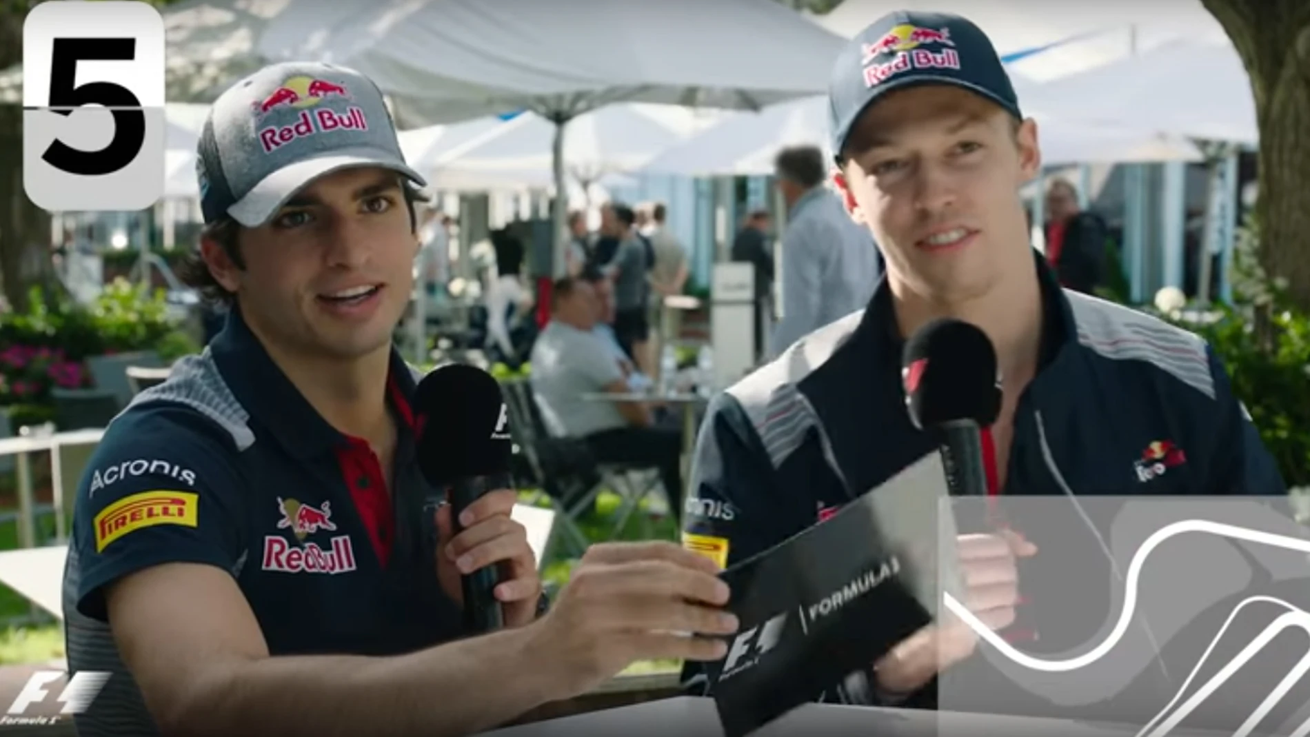 Sainz y Kvyat, en el test de la Fórmula 1