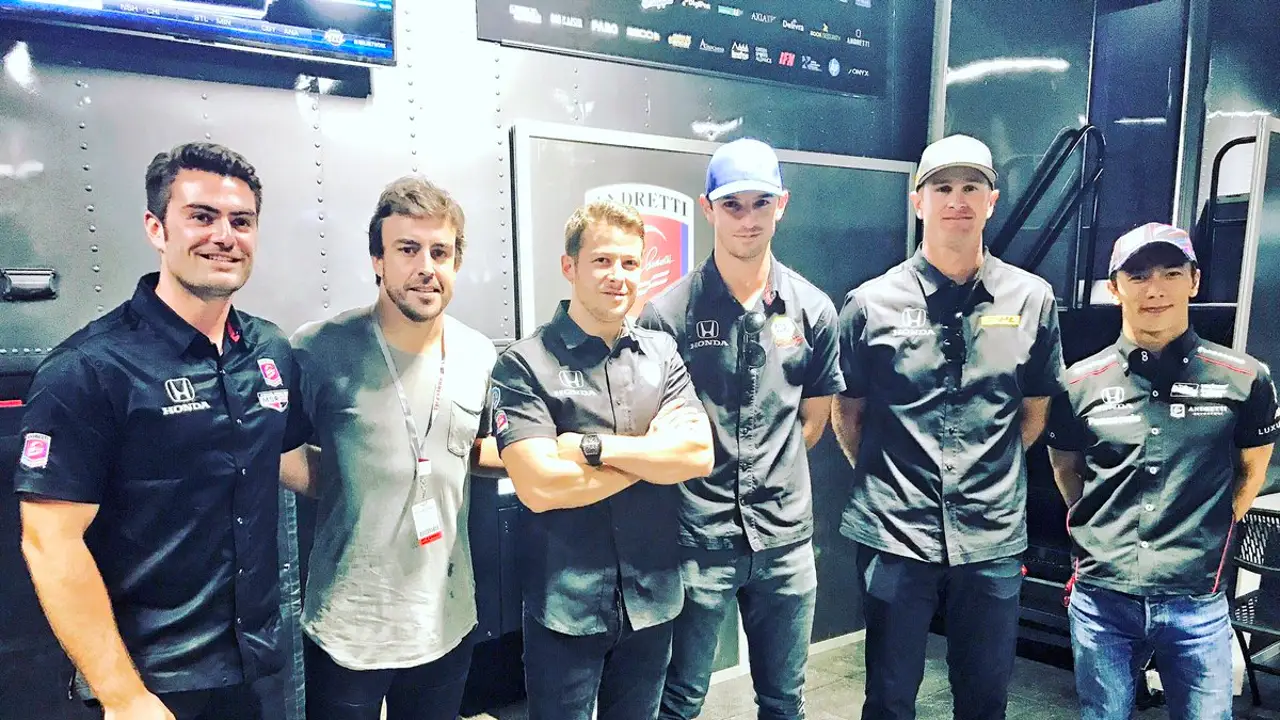 Alonso, con el equipo Andretti