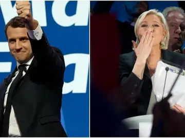 Emmanuel Macron y Marine Le Pen Emmanuel Macron y Marine Le Pen