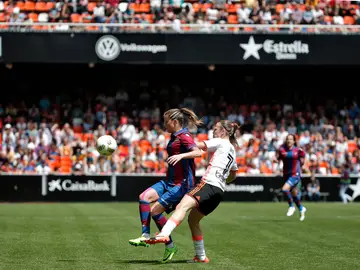Encuentro entre el Valencia y Levante femenino Encuentro entre el Valencia y Levante femenino