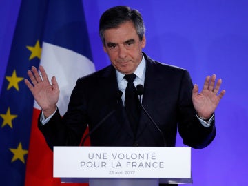 François Fillon tras su derrota en las elecciones francesas