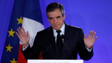 François Fillon tras su derrota en las elecciones francesas