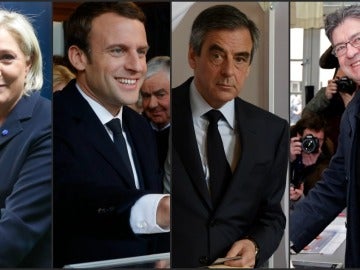 Los candidatos en las presidenciales francesas votan