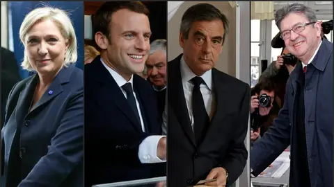 Los candidatos en las presidenciales francesas votan Los candidatos en las presidenciales francesas votan