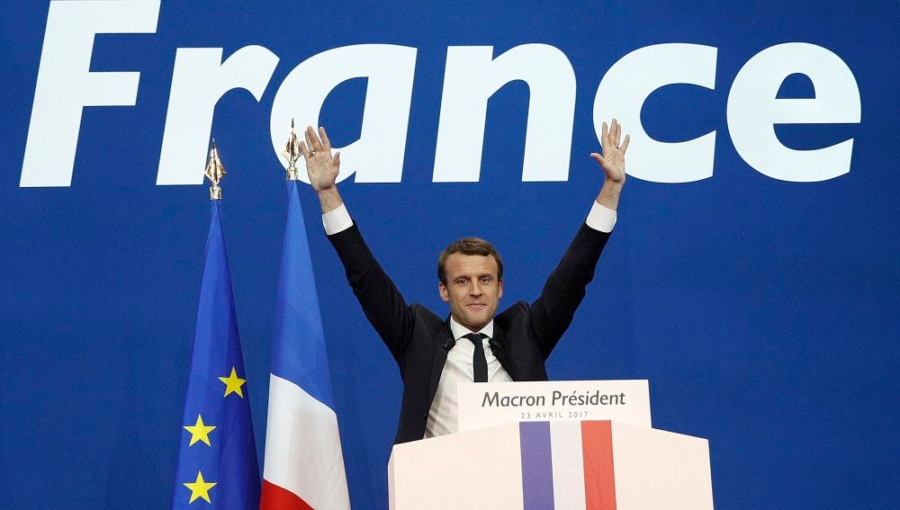 Emmanuel Macron, tras la primera ronda de las presidenciales