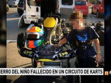 Frame 20.20238 de: Villarcayo, consternado por la muerte de un niño en un accidente de karts en el circuito Fernando Alonso