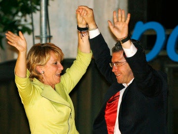 Esperanza Aguirre junto a Francisco Granados