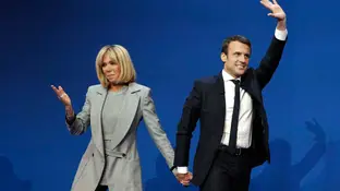 Emmanuel Macron y Brigitte Trogneux Emmanuel Macron y Brigitte Trogneux
