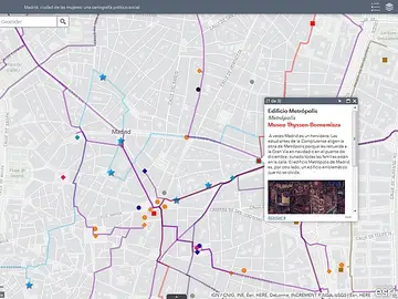 Mapa 'Mapa 'Madrid, ciudad de las mujeres'' Mapa 'Mapa 'Madrid, ciudad de las mujeres''