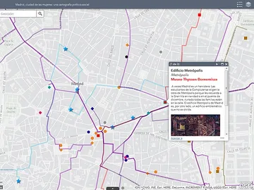Mapa 'Mapa 'Madrid, ciudad de las mujeres'' Mapa 'Mapa 'Madrid, ciudad de las mujeres''