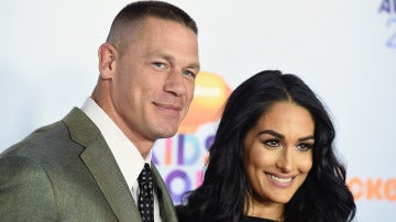 Los luchadores de WWE John Cena y Nikki Bella