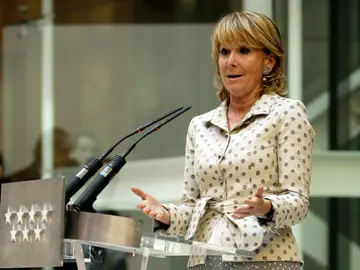 Esperanza Aguirre comparece tras vivir un atentado Esperanza Aguirre comparece tras vivir un atentado