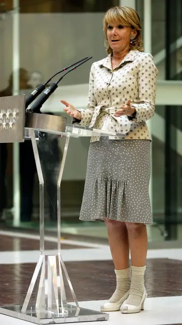 Esperanza Aguirre comparece tras vivir un atentado Esperanza Aguirre comparece tras vivir un atentado