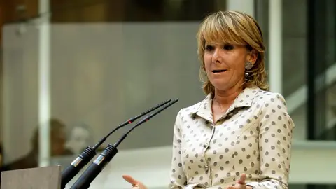 Esperanza Aguirre comparece tras vivir un atentado Esperanza Aguirre comparece tras vivir un atentado