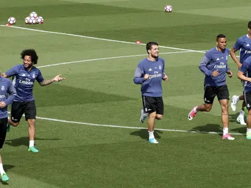 Los jugadores del Real Madrid se ejercitan en Valebebas Los jugadores del Real Madrid se ejercitan en Valebebas
