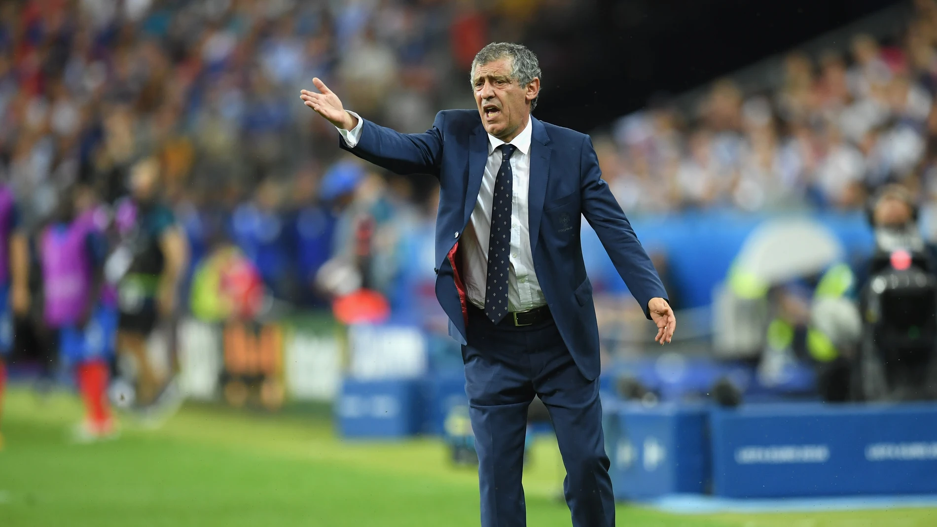 Fernando Santos durante un partido con Portugal Fernando Santos durante un partido con Portugal