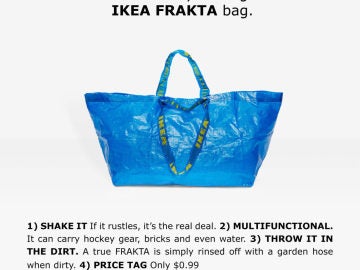 La campaña de Ikea para identificar una bolsa FRAKTA