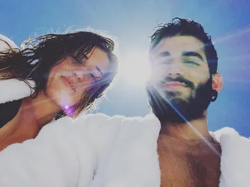 Pablo Ráez y su novia Pablo Ráez y su novia