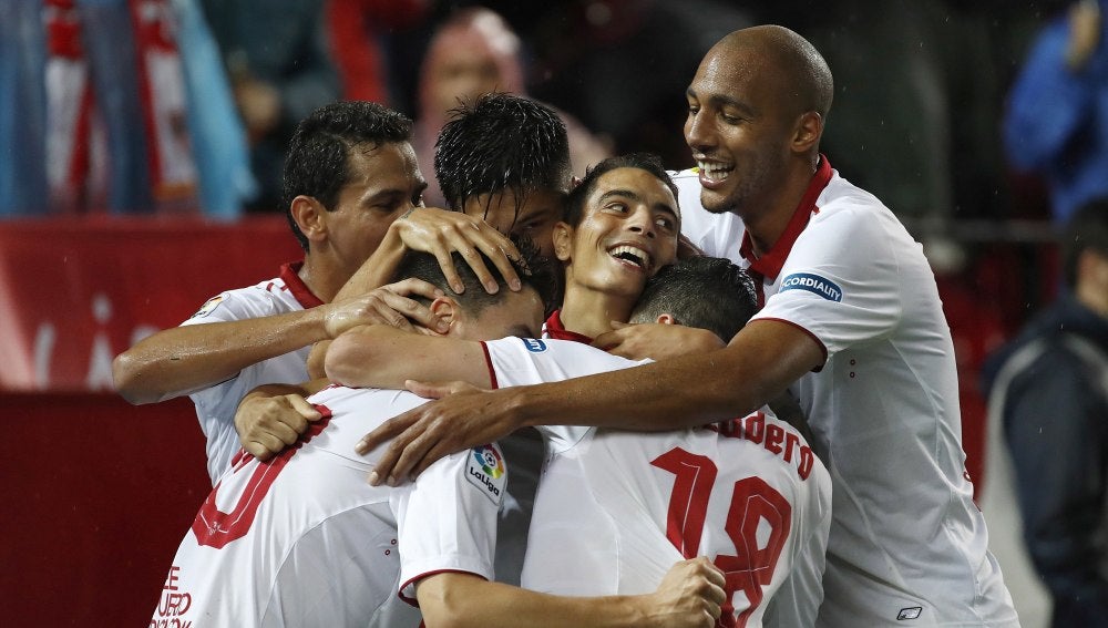 Ben Yedder celebra su gol ante el Celta