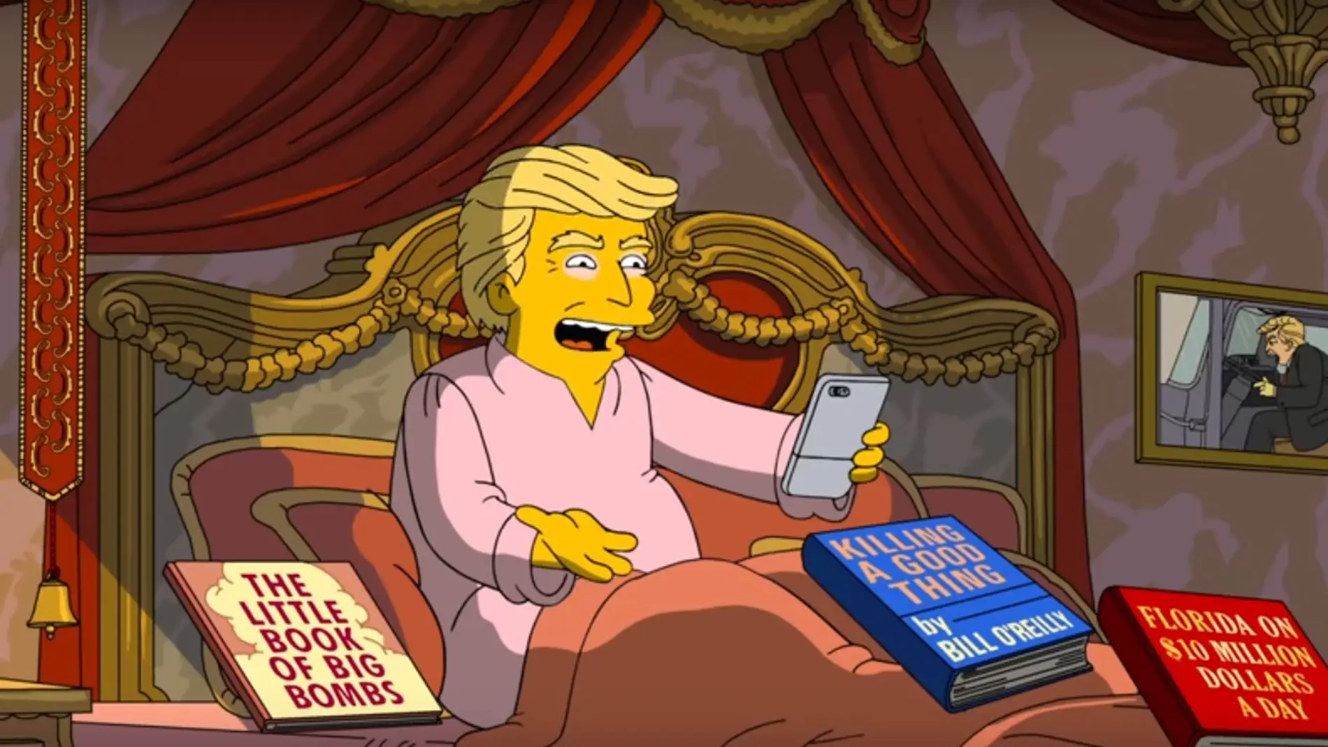 Parodia en 'Los Simpson' de los 100 primeros días de Donald Trump como presidente de EEUU