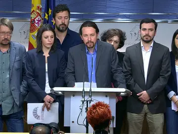 Unidos Podemos plantea una moción de censura contra el PP Unidos Podemos plantea una moción de censura contra el PP
