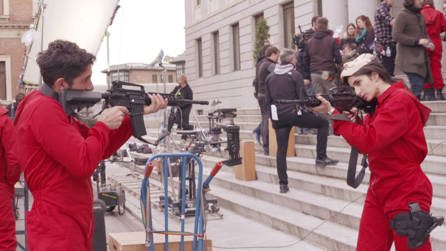 As&iacute; se rod&oacute; el primer cap&iacute;tulo de &lsquo;La casa de papel&rsquo;