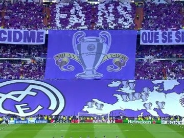 Frame 79.207619 de: "Decidme qué se siente": El mosaico de la afición del Real Madrid para recibir al Atlético en el Bernabéu