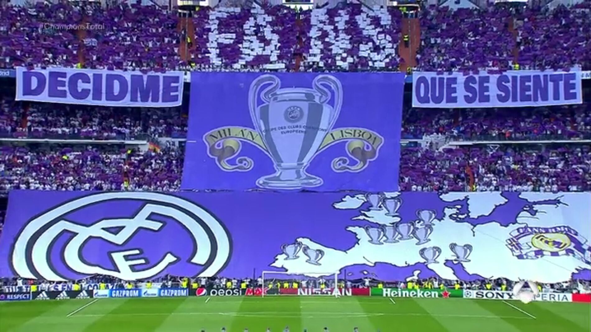 Frame 79.207619 de: "Decidme qu&eacute; se siente": El mosaico de la afici&oacute;n del Real Madrid para recibir al Atl&eacute;tico en el Bernab&eacute;u