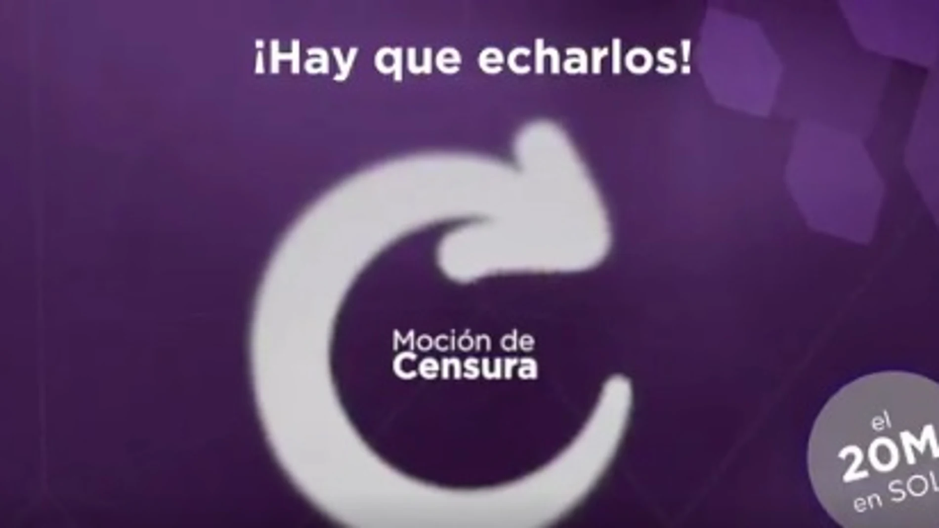 Convocatoria de la manifestación a favor de la moción de censura Convocatoria de la manifestación a favor de la moción de censura
