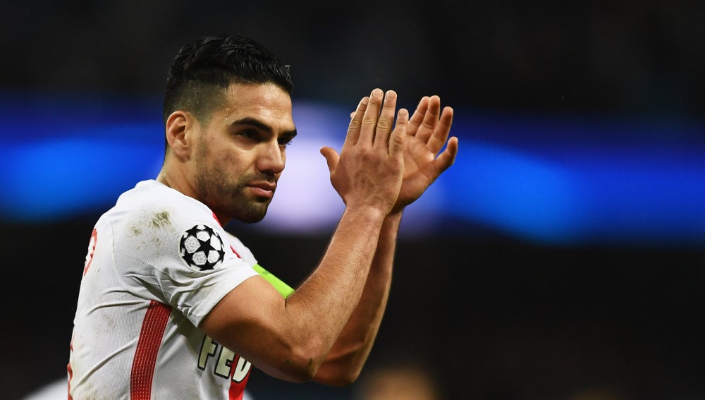 Falcao, en un partido con el Mónaco en la Champions