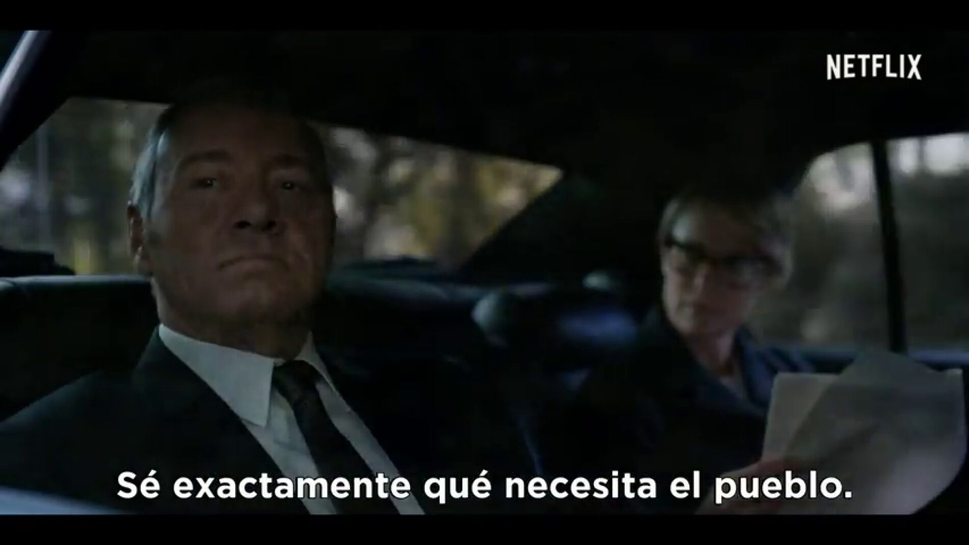 Frame 11.776225 de: 'House of Cards' sabe lo que necesita el pueblo estadounidense