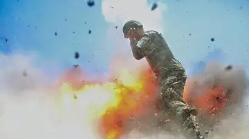 Momento de la explosión en Afganistán Momento de la explosión en Afganistán