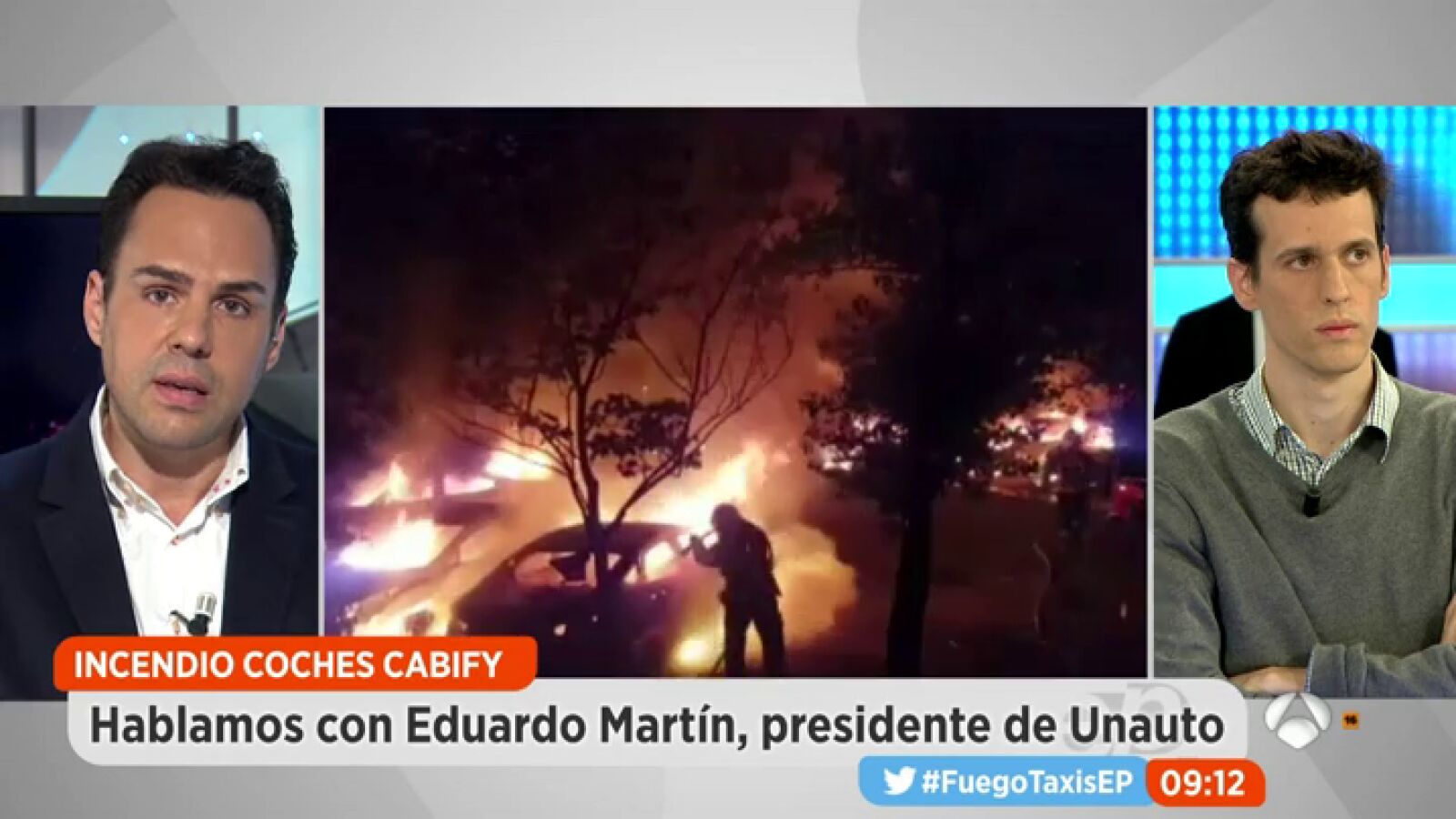 El responsable de Unauto, tras la quema de vehículos de Cabify en Sevilla: 