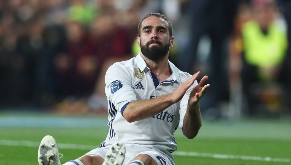 Carvajal se marchó lesionado en el partido contra el Atlético