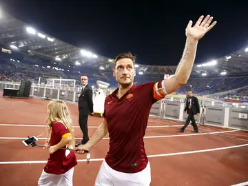 Francesco Totti, tras un partido con la Roma Francesco Totti, tras un partido con la Roma