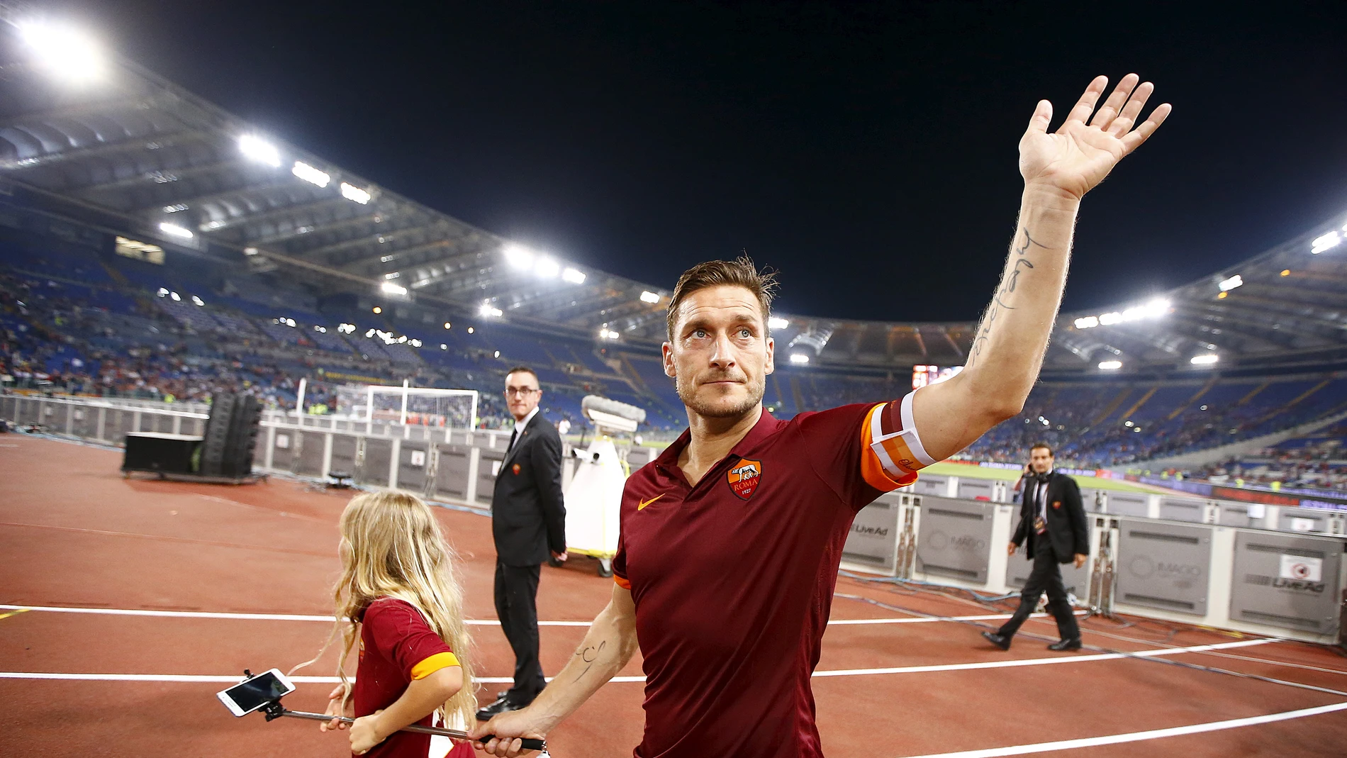 Francesco Totti, tras un partido con la Roma Francesco Totti, tras un partido con la Roma