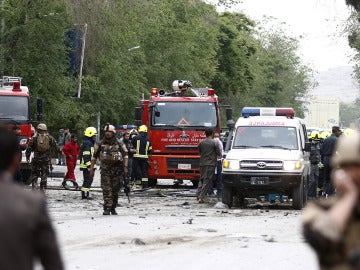 Imagen del atentado en Kabul