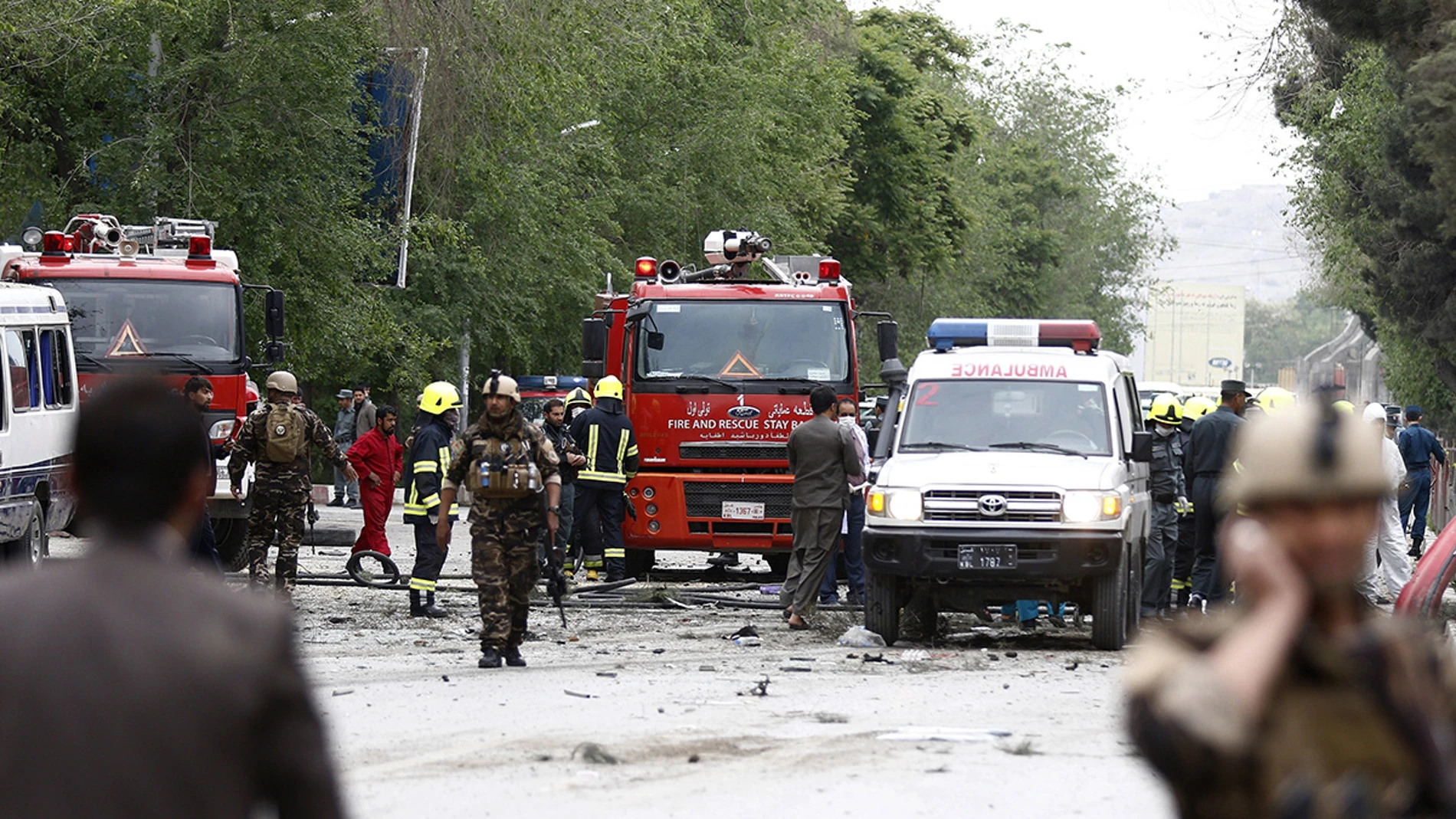 Imagen del atentado en Kabul Imagen del atentado en Kabul